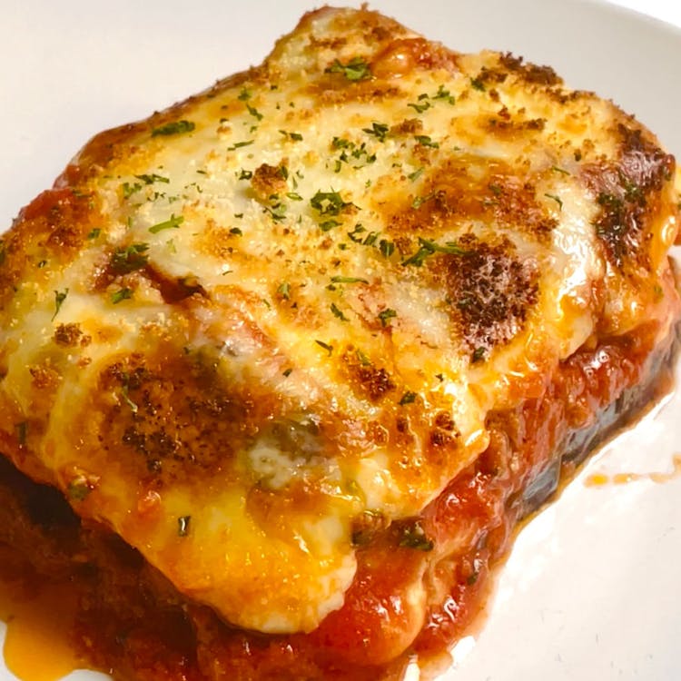Ready-To-Bake Deep Dish Family Size Eggplant Parmigiana (with beef) image