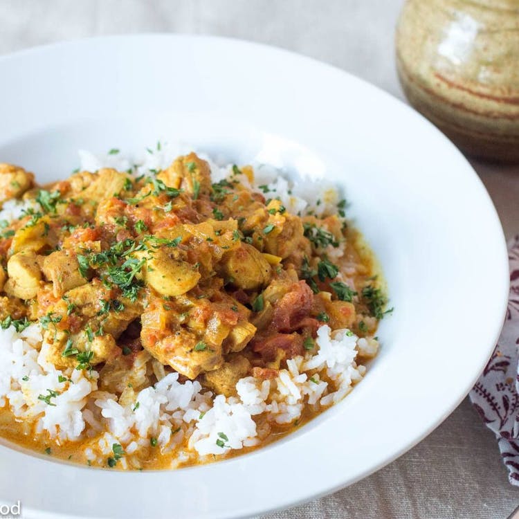 Indian Chicken Curry with Rice image