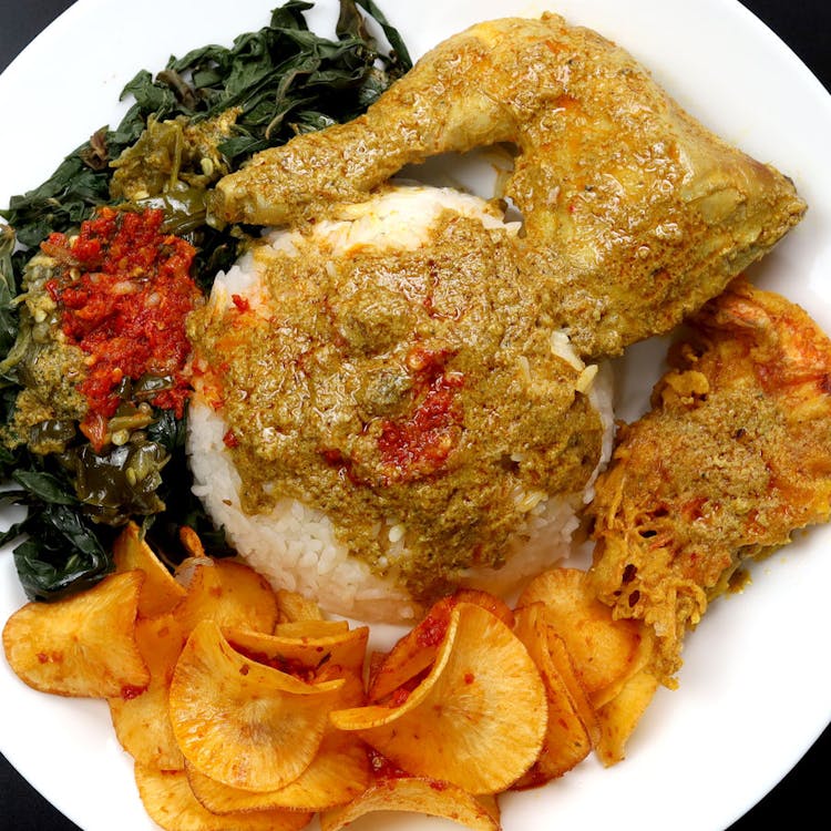 Nasi Padang with Chicken Gulai image
