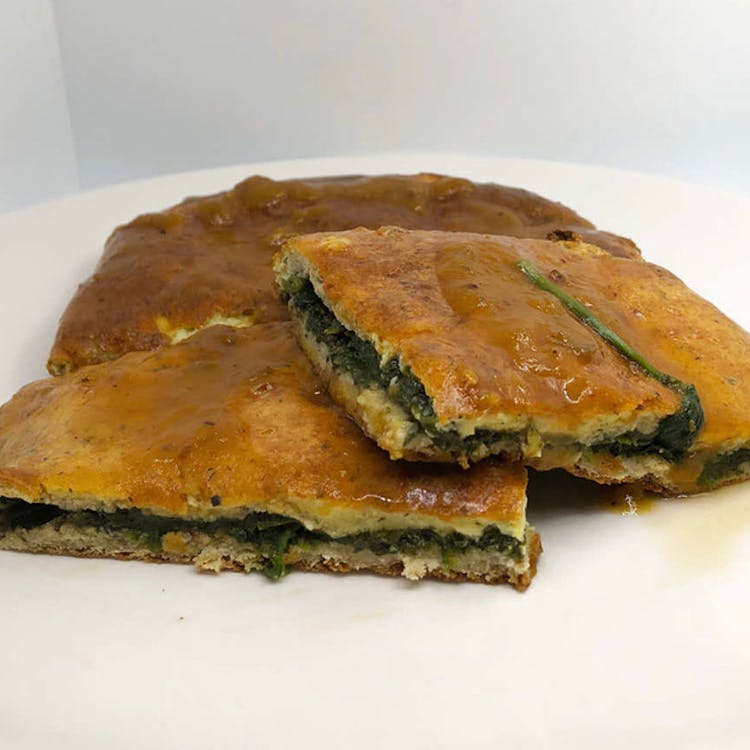 Spinach & Feta Flatbread (Turkish Pide) - 1pc image