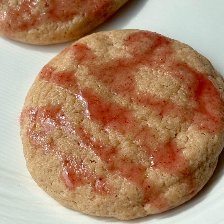 Strawberry Sugar Cookies with Strawberry Glaze image