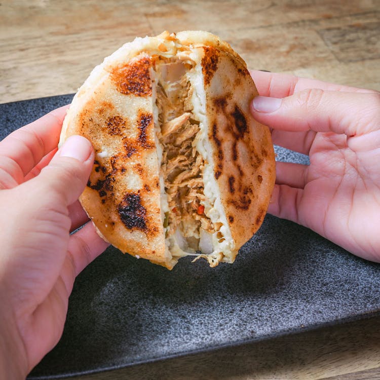 2 Arepa with chicken or beef (Halal) image