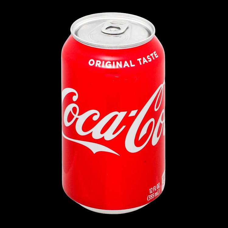 Coke in can  image