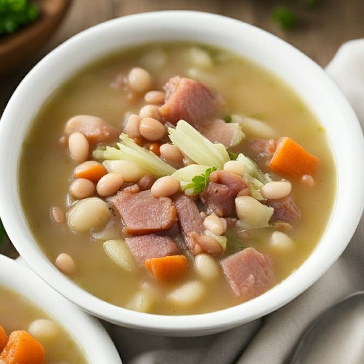 Organic Ham and Bean Soup (sample) image