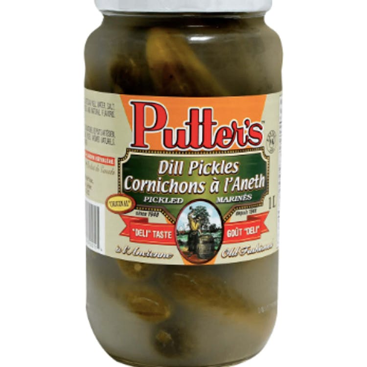 Putters Full Sour Pickles  1 liter jar   image