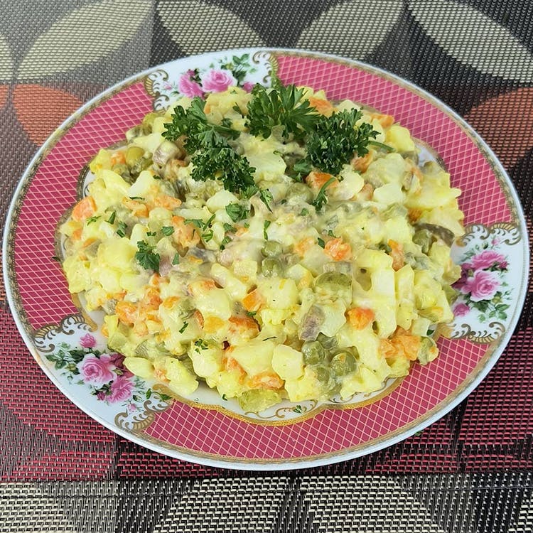Salata De Boeuf - Salad with Beef, Potato & Root Vegetables image