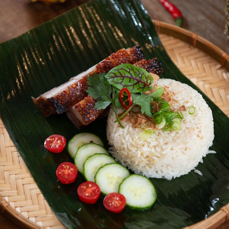 Golden Crunch Pork Belly Rice image