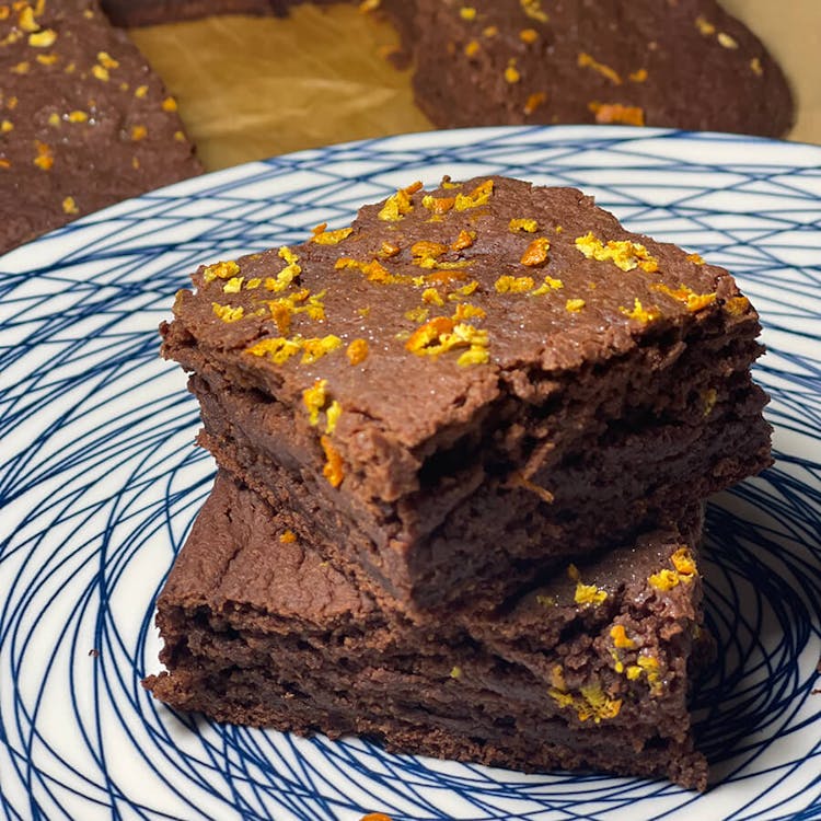 Orange Protein Brownie (6 pcs.) *PRE - ORDER AT LEAST 2 HOURS IN ADVANCE PLEASE* image