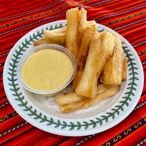 Yuca Fries with Huancaina sauce image