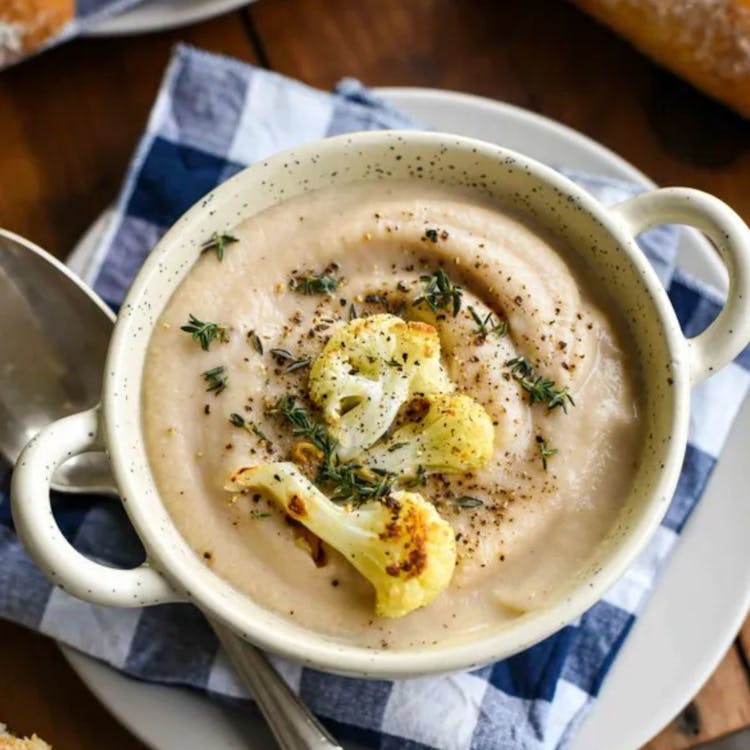 Creamy Roasted Cauliflower Soup image