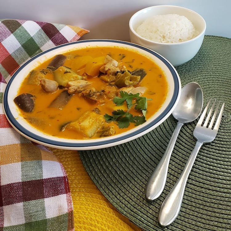 Red Thai Chicken Curry with Jasmine Rice image