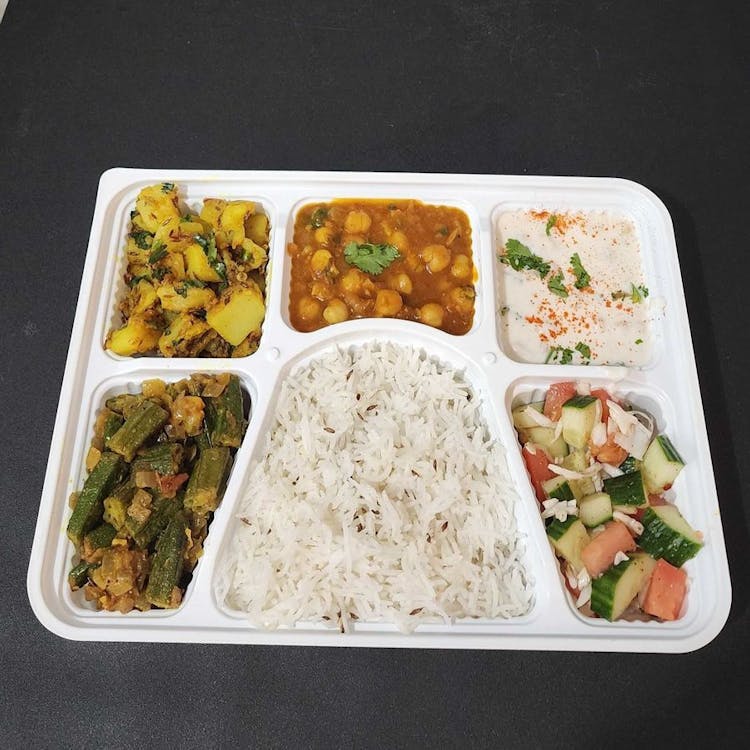 Vegetarian thali image