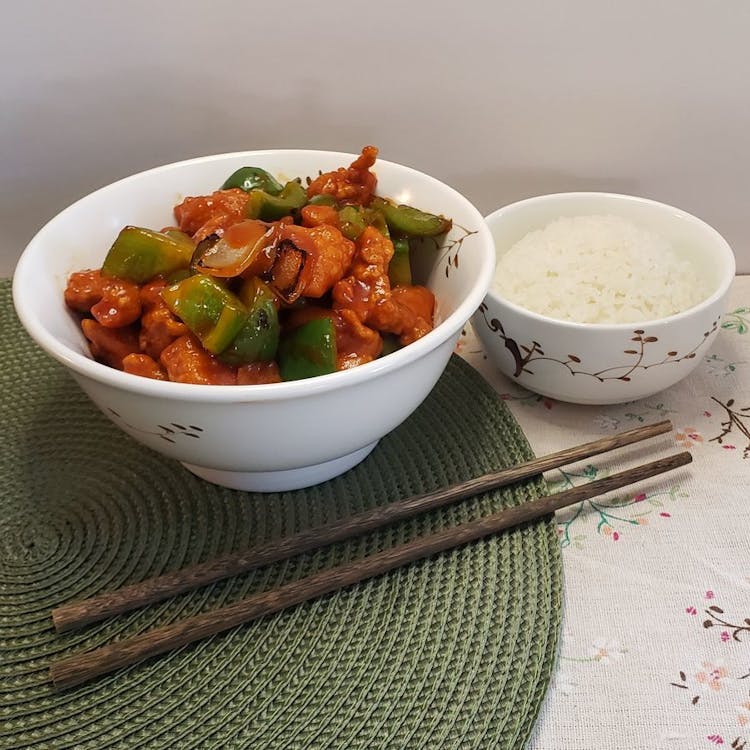 Sweet & Sour Chicken with Jasmine Rice image