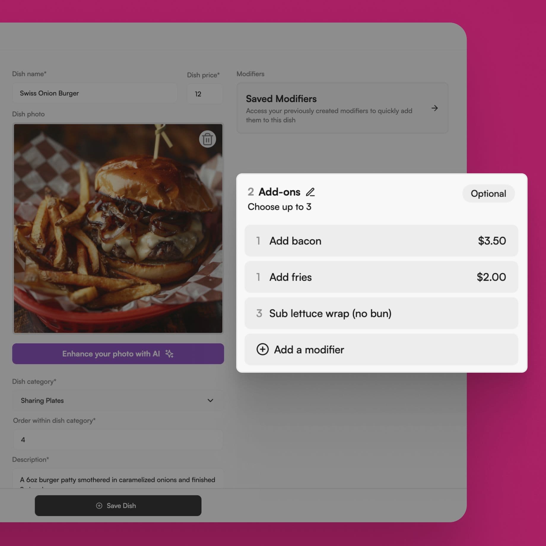 Cookin — Your online store, ready to take orders.
