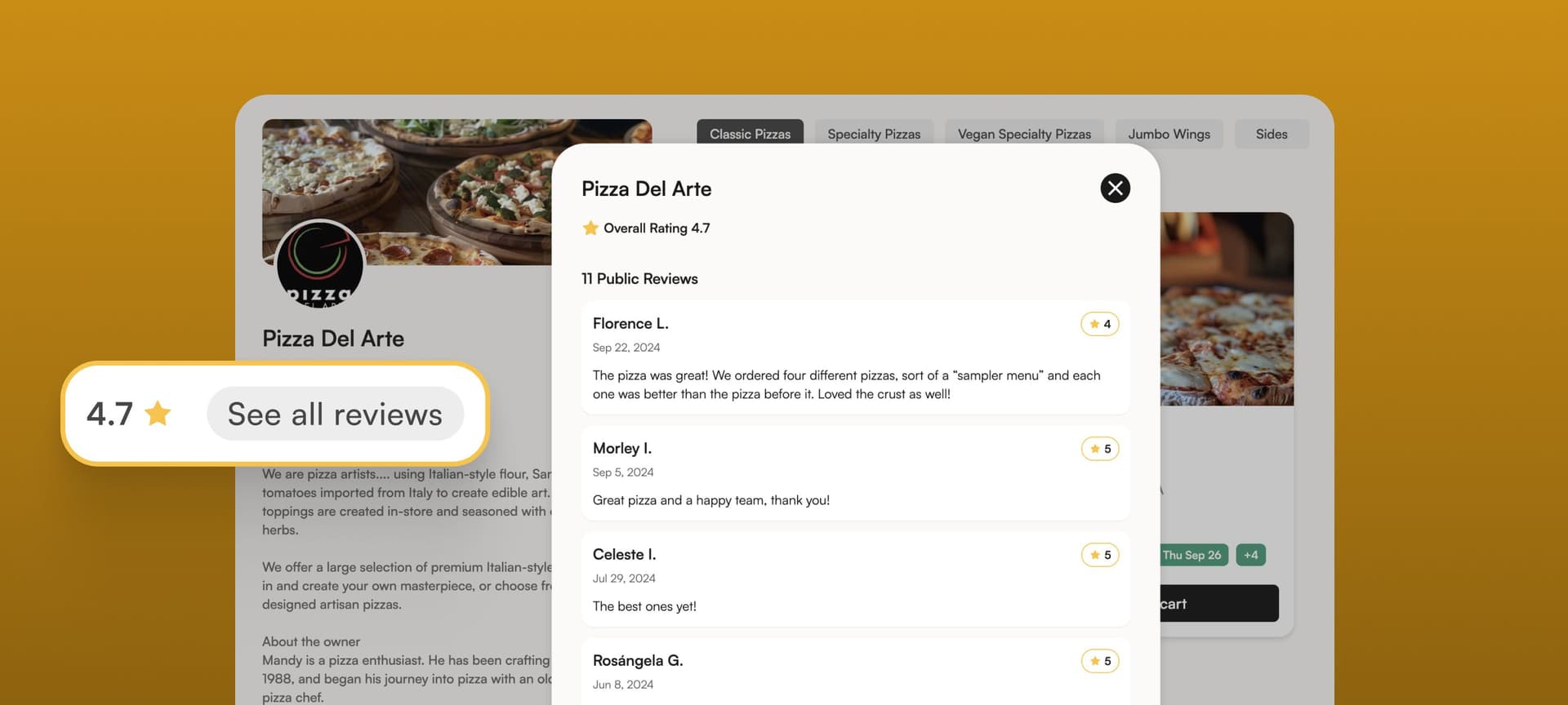 Cookin — Your online store, ready to take orders.