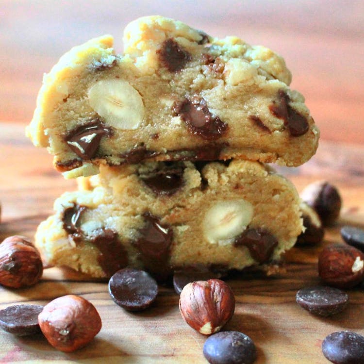 NY Style Dark Chocolate Hazelnut Cookies- 2 pieces  image