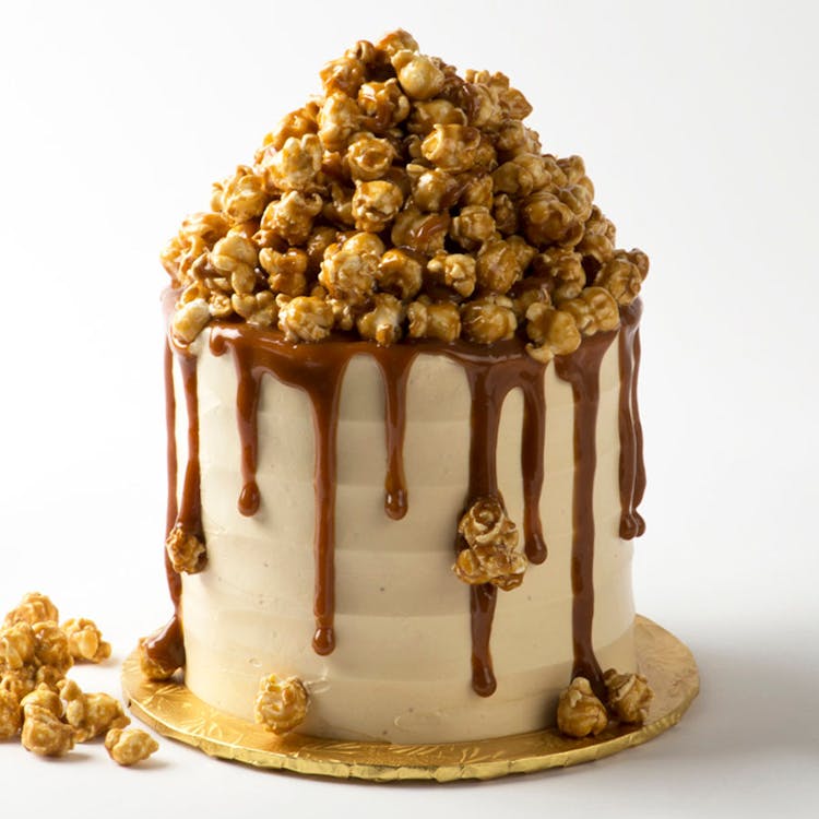 6" Popped! Caramel Popcorn Cake image